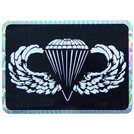 Army Parachute Sticker Decal - United States Army Prismatic Rectangle Bumper Sticker Decal Craft Supply
