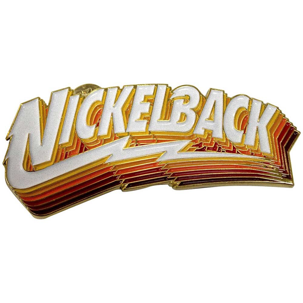 NICKELBACK Cast Metal Pin Badge - Approx 1 Inch - Gradient Shadows Enamel Pin - Pinback Badge Button Lapel With Butterfly Clutch Attachment