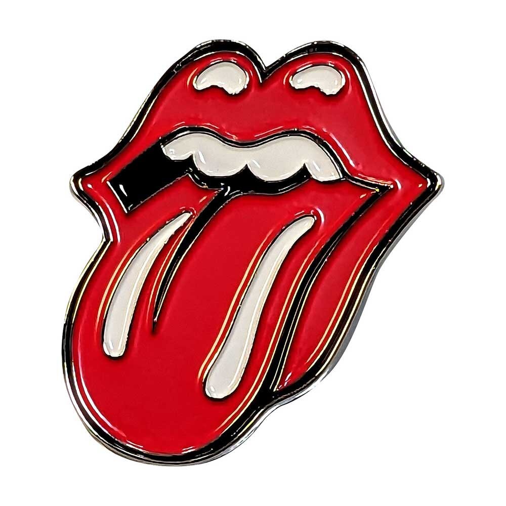 ROLLING STONES Large Metal Lapel Pin - Approx 1.25 Inch - Rolling Stones Classic Tongue Logo - Pinback Badge Button Lapel Pin - Craft Supply