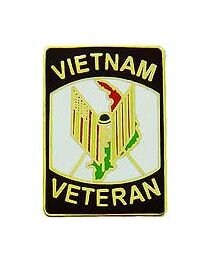 Vietnam Veteran Flag Lapel Pin - United States Military Vietnam War Vet Veteran Enamel Pin Backpack Tie Shirt Button Pinback Craft Supply