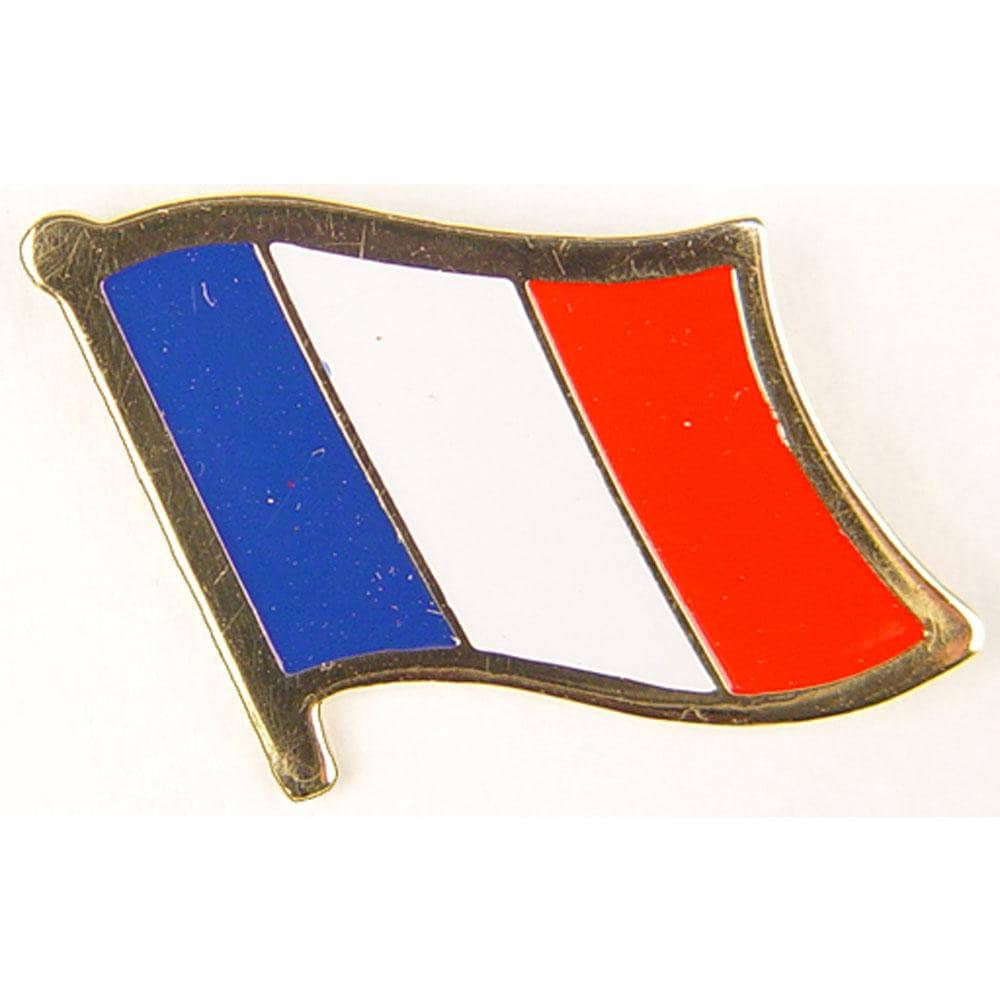 FRANCE Flag Lapel Pin - Country Flag Enamel Pin for Backpack Tie Shirt Button Pinback Lapel Pin