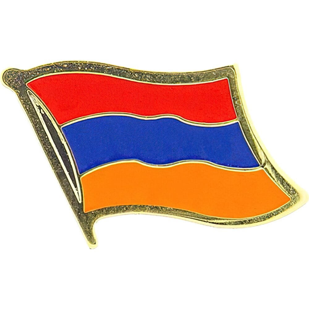 ARMENIA Flag Lapel Pin - Country Flag Enamel Pin for Backpack Tie Shirt Button Pinback Lapel Pin