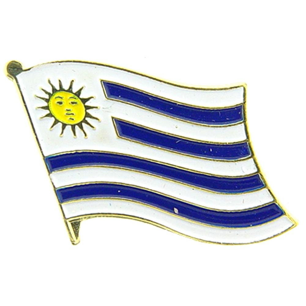 URUGUAY Flag Lapel Pin - Country Flag Enamel Pin for Backpack Tie Shirt Button Pinback Lapel Pin
