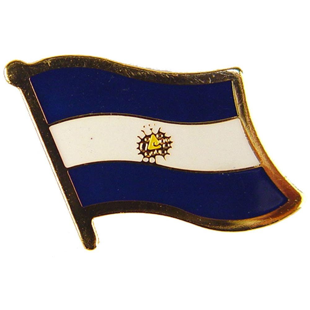 EL SALVADOR Flag Lapel Pin - Country Flag Enamel Pin for Backpack Tie Shirt Button Pinback Lapel Pin