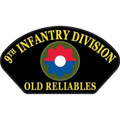 US ARMY 9th Infantry Division Hat Patch - Old Reliables Fourth Infantry Division Military Embroidered Patch Applique Craft Supply