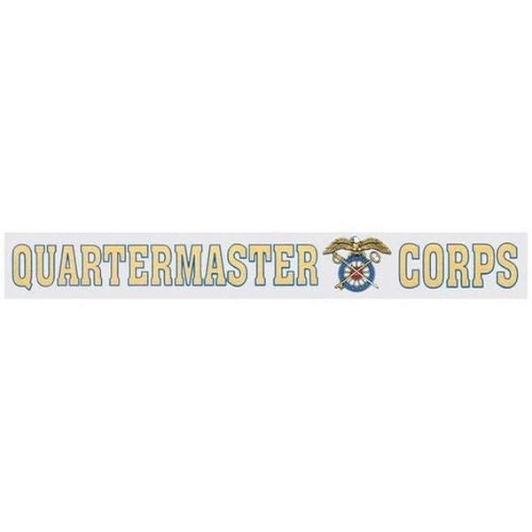 QUARTERMASTER CORPS Window Strip Decal - United States Army Window Strip Decal Military For Car Truck Window Craft Supply