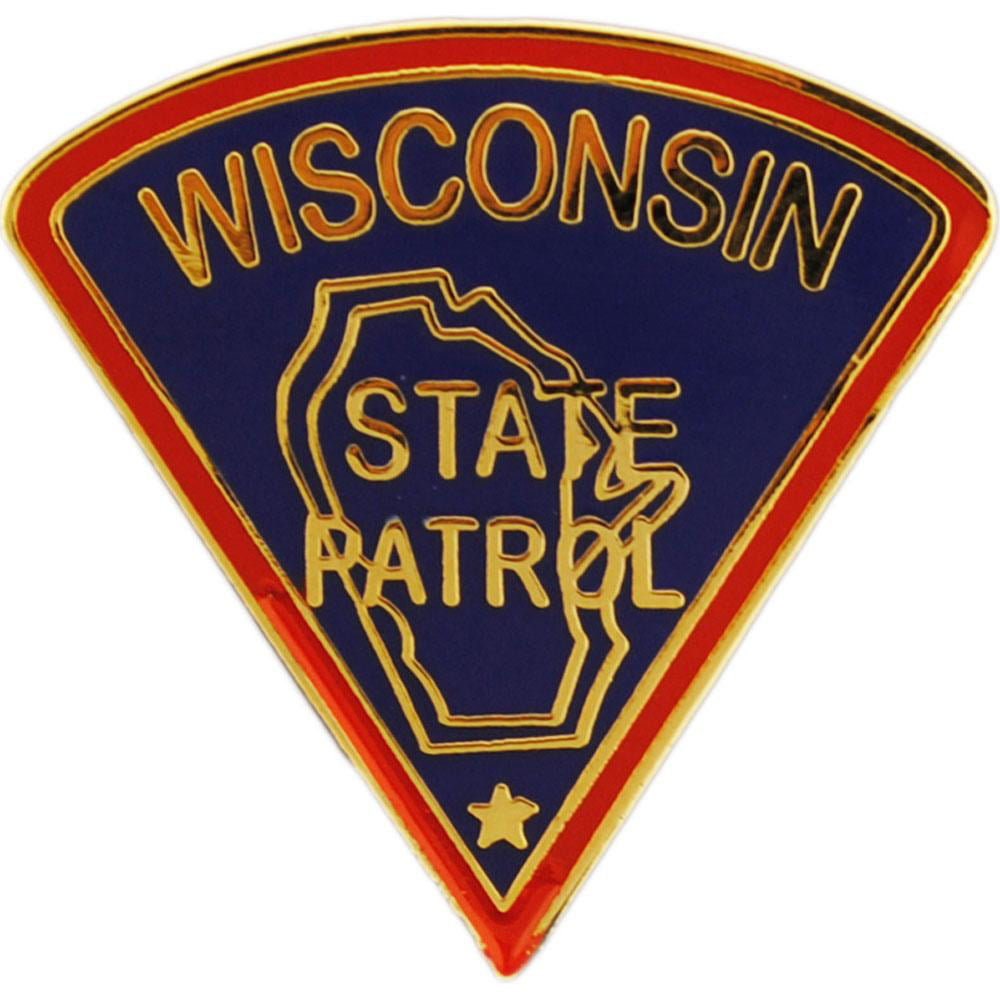 Wisconsin State Patrol Lapel Pin - State Trooper Highway Police Patrol - Enamel Pin Backpack Tie Shirt Trading Button Pinback Craft Supply