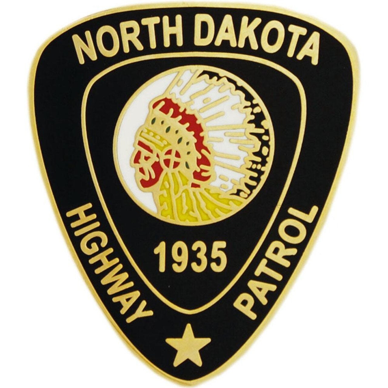 North Dakota Highway Patrol Lapel Pin - State Trooper Police Patrol - Enamel Pin Backpack Tie Shirt Trading Button Pinback Craft Supply