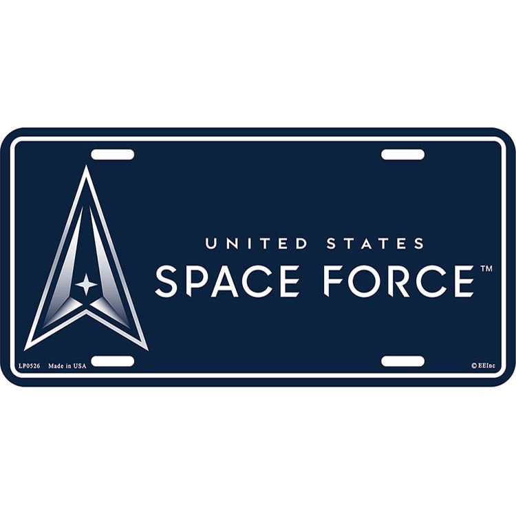 SPACE FORCE Metal License Plate - United States Space Force USSF Military License Plate - United States Craft Supply