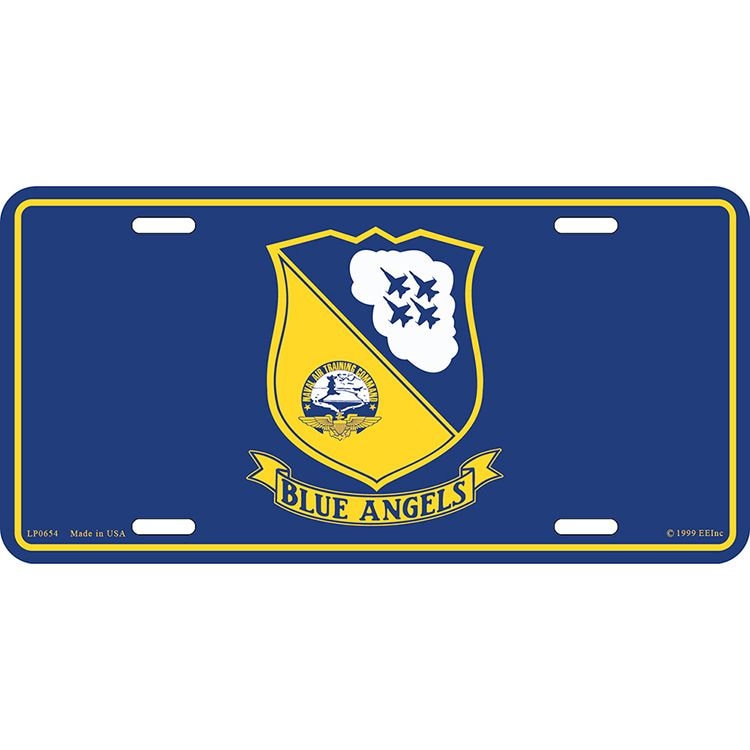U.S. NAVY Blue Angels Metal License Plate - Military Vet Veteran - United States USN Craft Supply