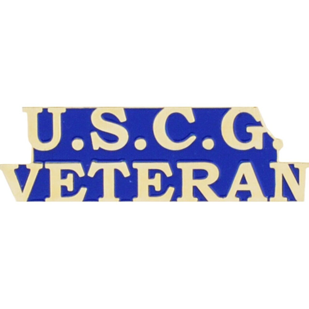 U.S.C.G. VETERAN Lapel Pin - United States Coast Guard Veteran Vet Enamel Pin for Backpack Tie Shirt Trading Button Pinback Craft Supply