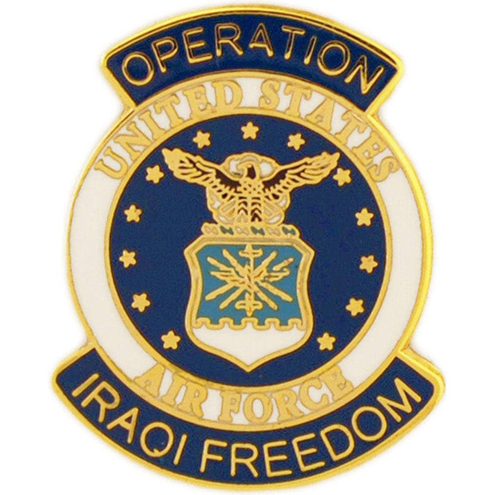 U.S. AIR FORCE Operation Iraqi Freedom Lapel Pin - USAF Air Force Military Enamel Pin Backpack Tie Shirt Button Pinback Craft Supply