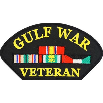 Gulf War Veteran Hat Patch - Service Ribbons United States Military Embroidered Patch Applique Craft Supply