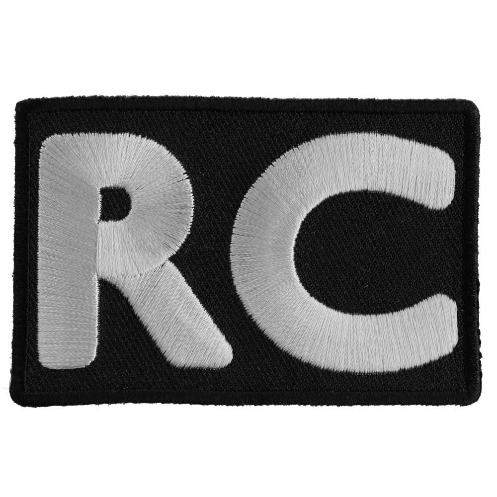 RC ROAD CAPTAIN Biker Motorcycle White Embroidered Patch