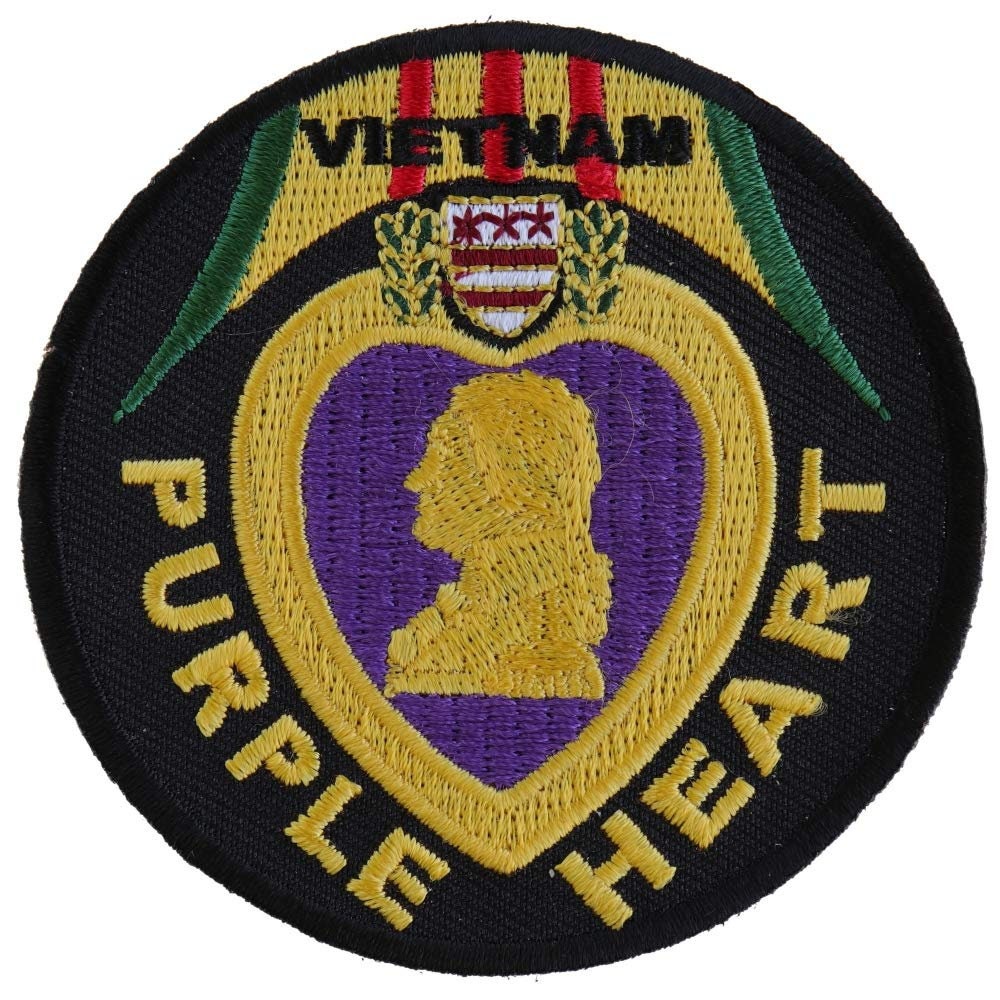 VIETNAM PURPLE HEART Military Embroidered Patch