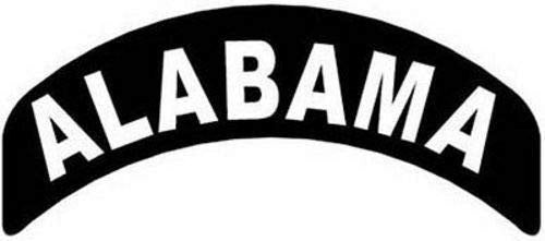 ALABAMA STATE Rocker Biker Motorcycle Embroidered Patch