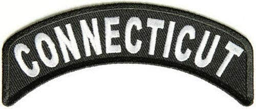 CONNECTICUT STATE Rocker Biker Motorcycle Embroidered Patch