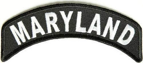 MARYLAND STATE Rocker Biker Motorcycle Embroidered Patch