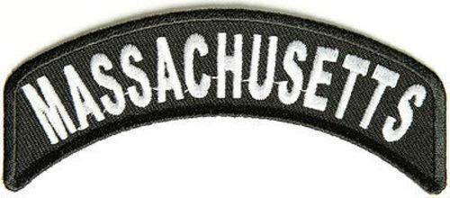 MASSACHUSETTS STATE Rocker Biker Motorcycle Embroidered Patch