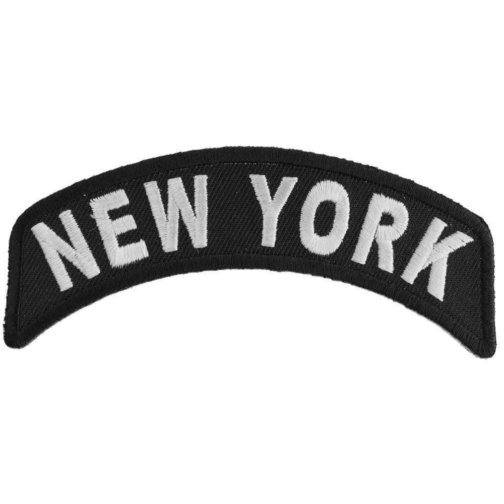NEW YORK STATE Rocker Biker Motorcycle Embroidered Patch Craft Supply