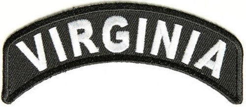 VIRGINIA STATE Rocker Biker Motorcycle Embroidered Patch Craft Supply