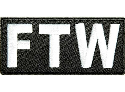 FTW THE WORLD Biker Motorcycle Embroidered Patch Craft Supply