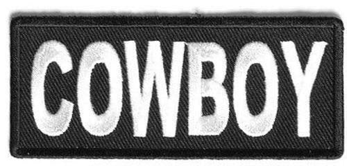 COWBOY Motorcycle Biker Embroidered Patch Craft Supply