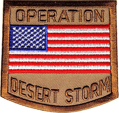 OPERATION DESERT STORM Flag Military Embroidered Patch