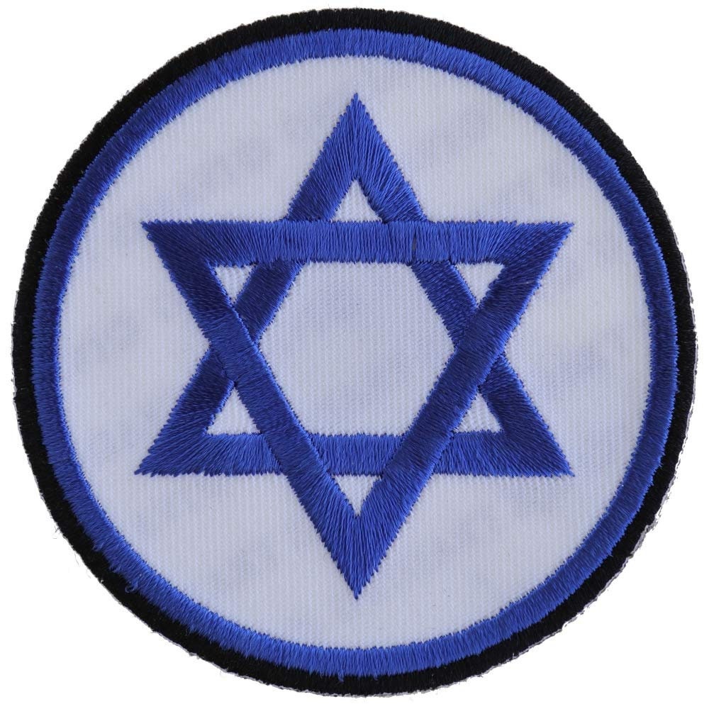 STAR OF DAVID Jewish Christian Blue Embroidered Patch