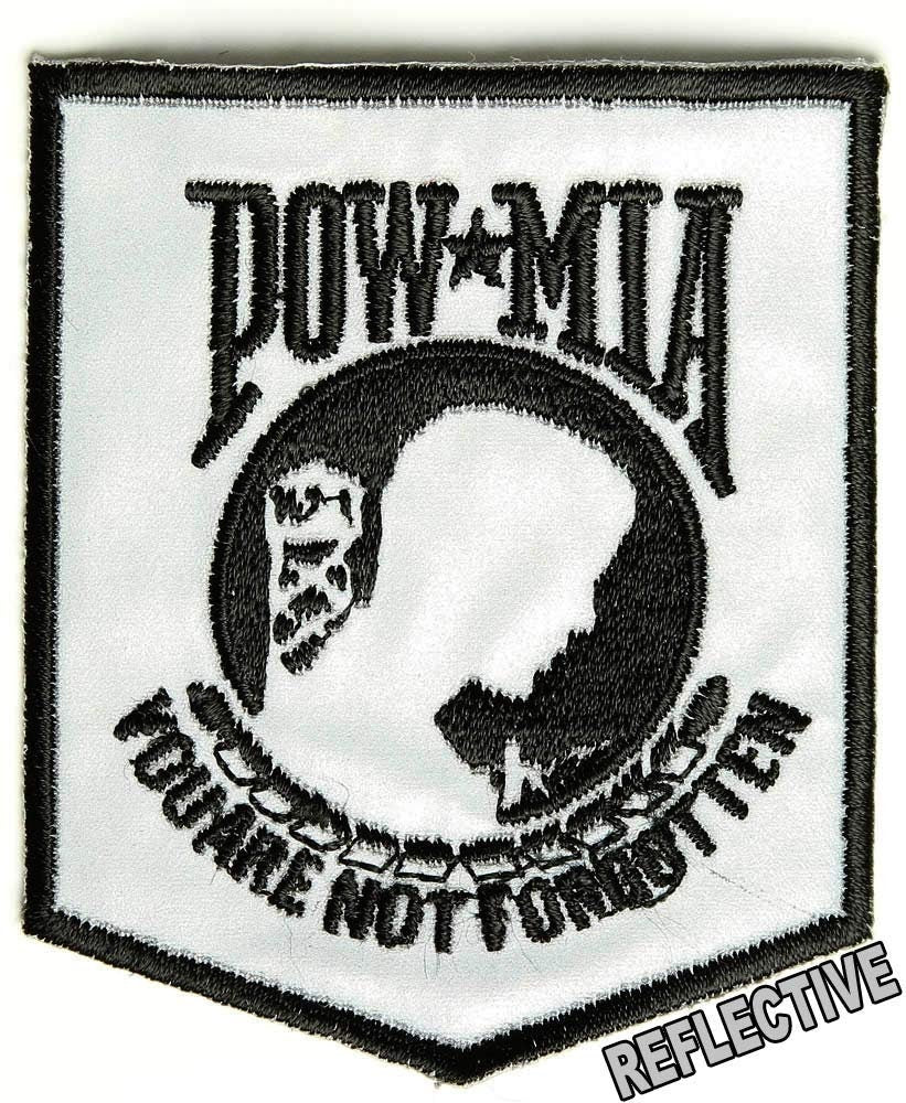 POW MIA You Are Not Forgotten Reflective Embroidered Patch