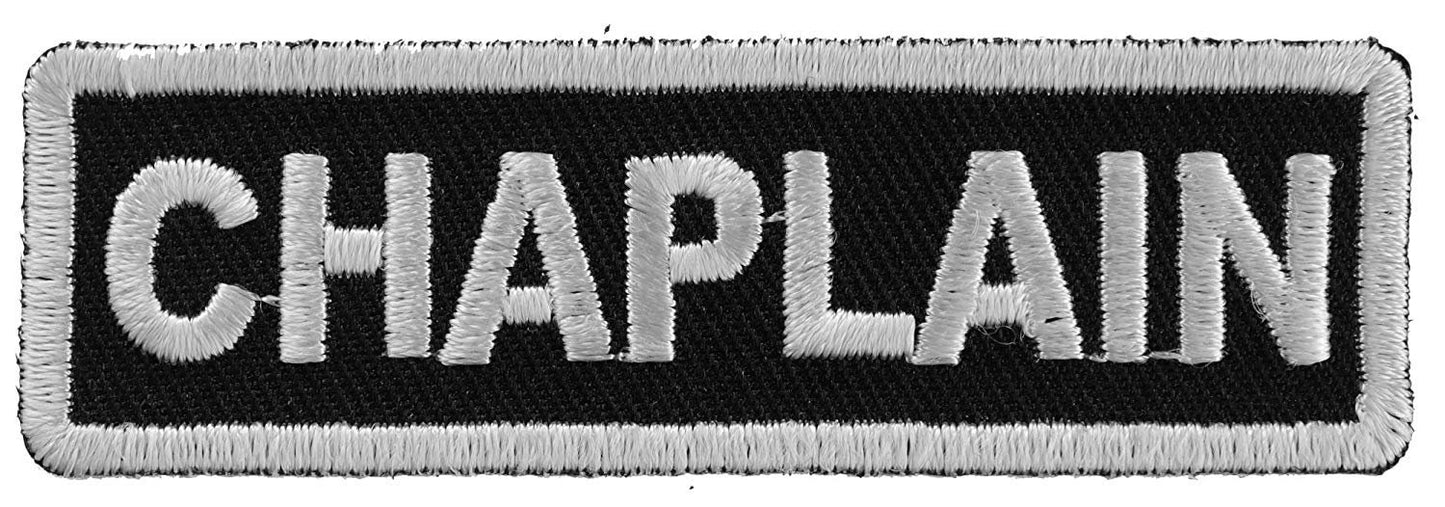 CHAPLAIN Motorcycle Biker Embroidered Patch