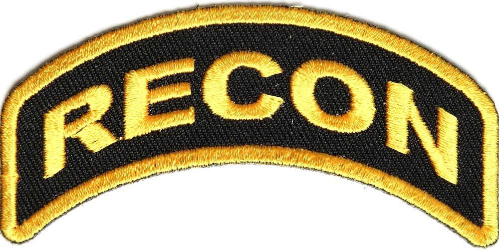 RECON Rocker Biker Motorcycle Embroidered Patch