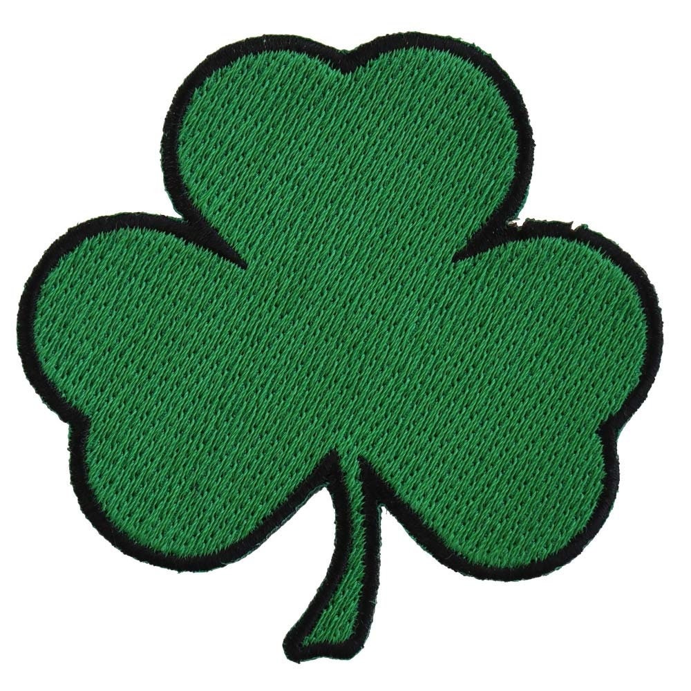 3 LEAF CLOVER Shamrock Embroidered Patch