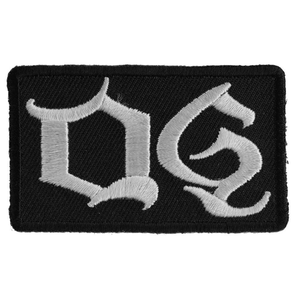 OG ORIGINAL GANGSTER White Biker Motorcycle Embroidered Patch