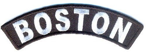 BOSTON Rocker Biker Motorcycle Embroidered Patch