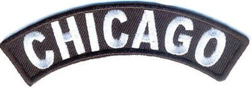CHICAGO Rocker Biker Motorcycle Embroidered Patch