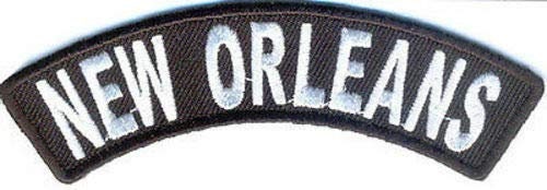 NEW ORLEANS Rocker Biker Motorcycle Embroidered Patch Craft Supply