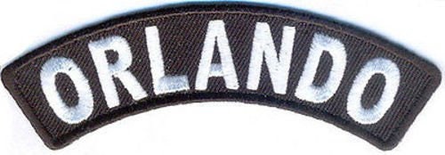 ORLANDO Rocker Biker Motorcycle Embroidered Patch