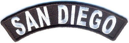 SAN DIEGO Rocker Biker Motorcycle Embroidered Patch