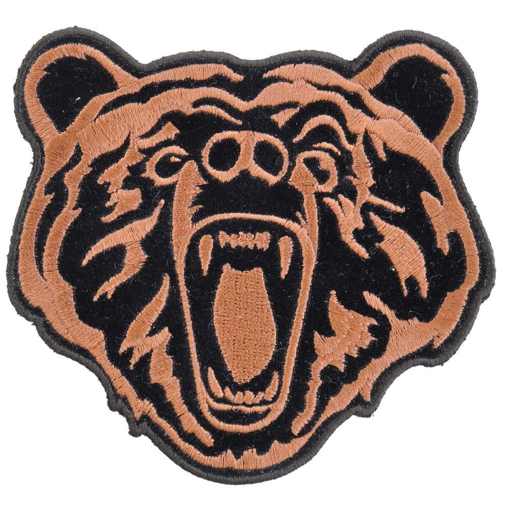 BROWN BEAR Large Embroidered Patch