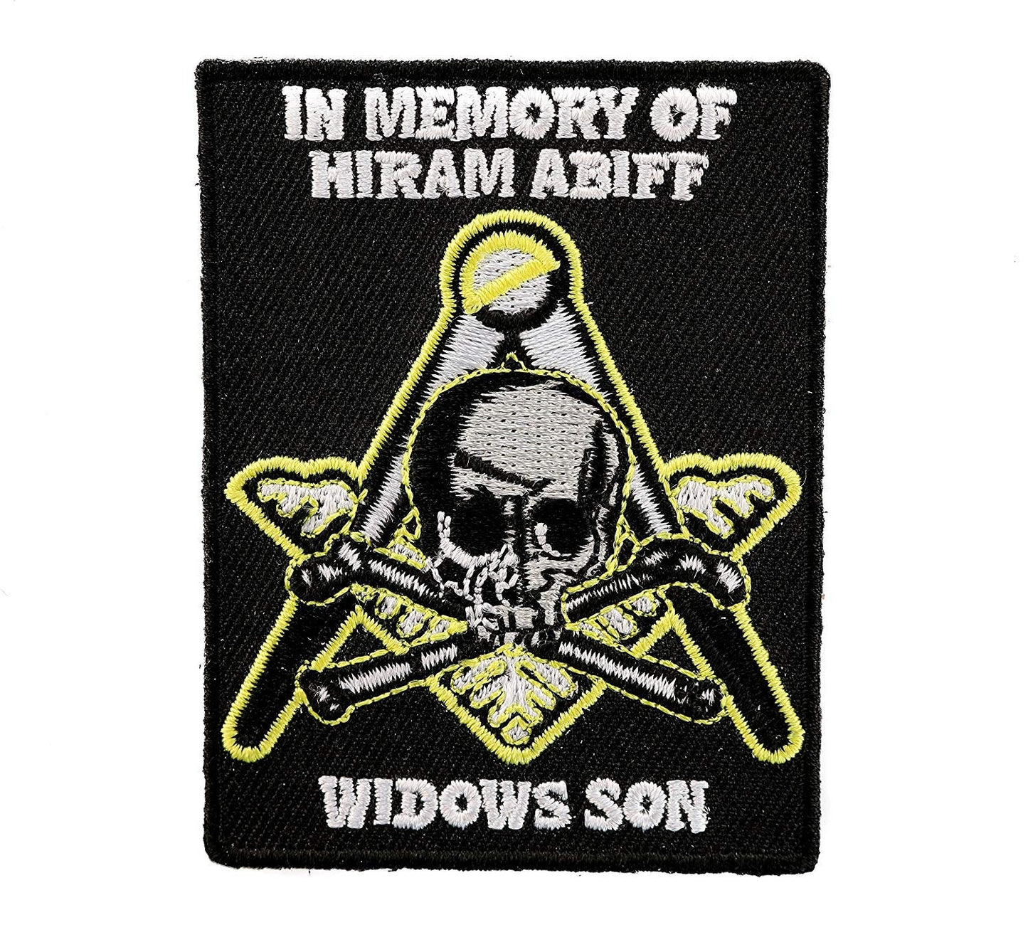 WIDOWS SON MASON Memory of Hiram Abiff Embroidered Patch