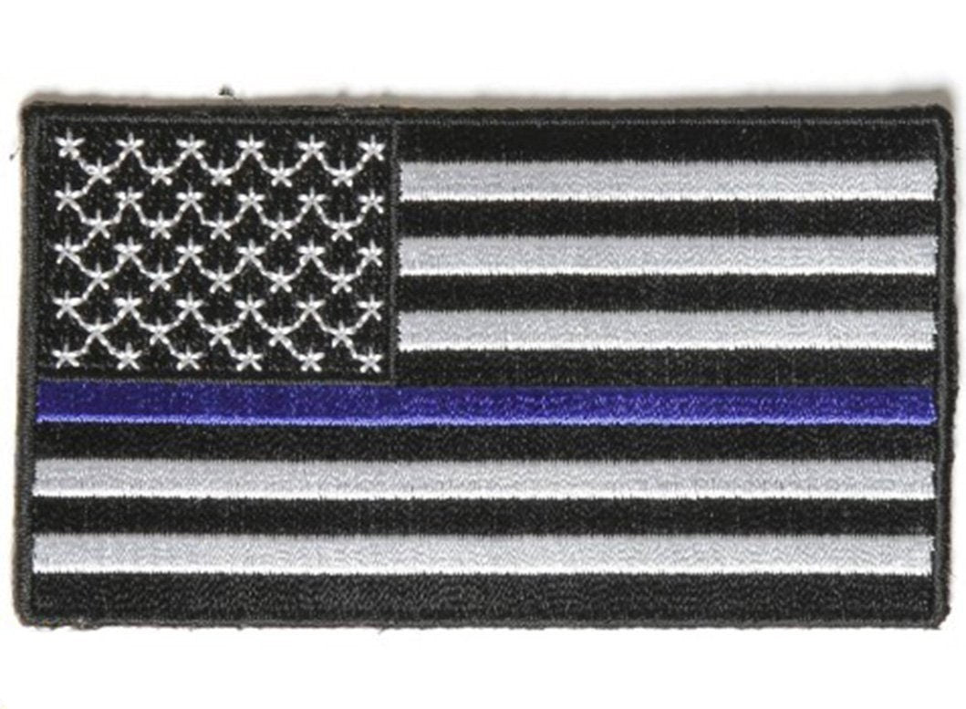 Subdued United States US Thin BLUE Line Stripe Flag Law Enforcement Police Patch