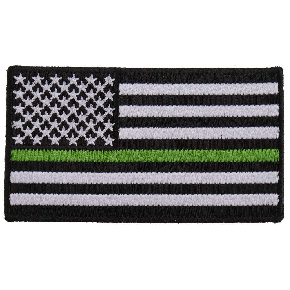 Subdued United States Us Thin GREEN Line Stripe Flag BORDER PATROL Law Enforcement Patch