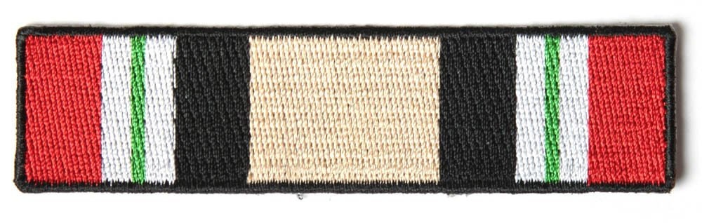 Iraq WAR SERVICE RIBBON Military Embroidered Patch