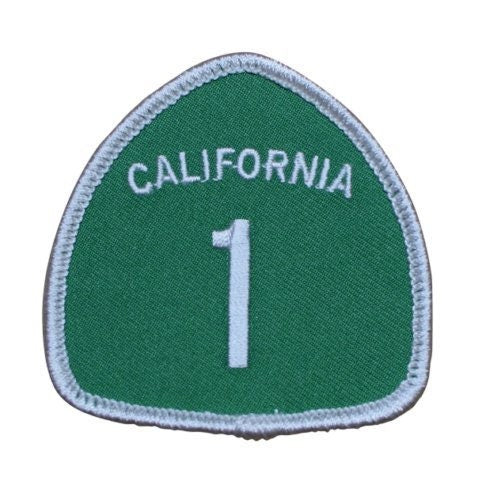CALIFORNIA ROUTE 1 Biker Motorcycle Embroidered Patch