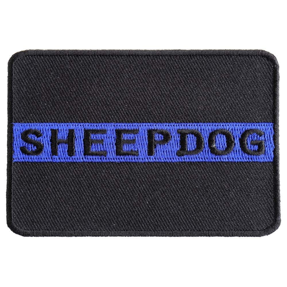 SHEEPDOG Thin Blue Line Police Law Enforcement Sheriff Patch Craft Supply