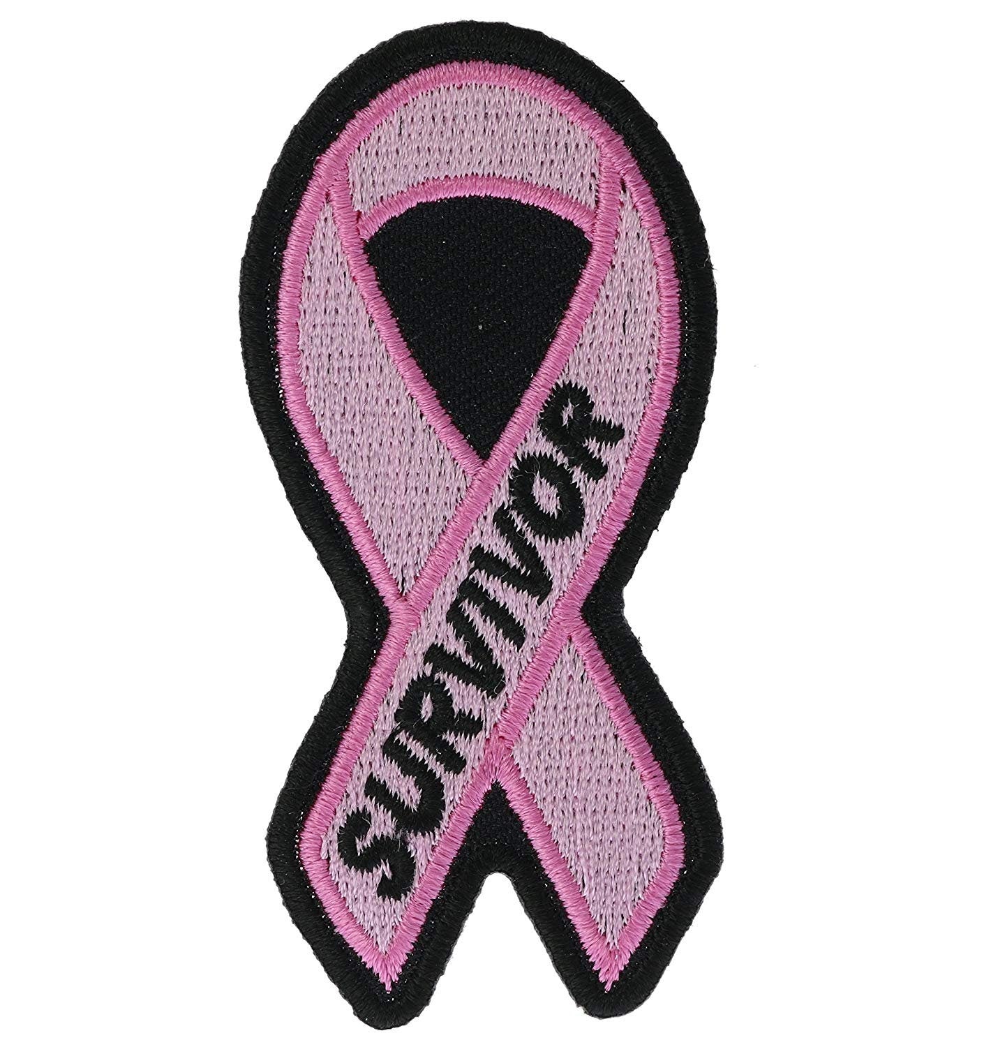 BREAST CANCER SURVIVOR Pink Ribbon Awareness Embroidered Patch