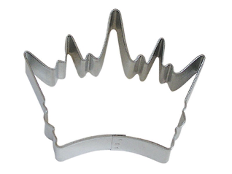 CROWN Cookie Cutter Metal 3.5 Inches - Queen King Princess Royal Stencil Fondant