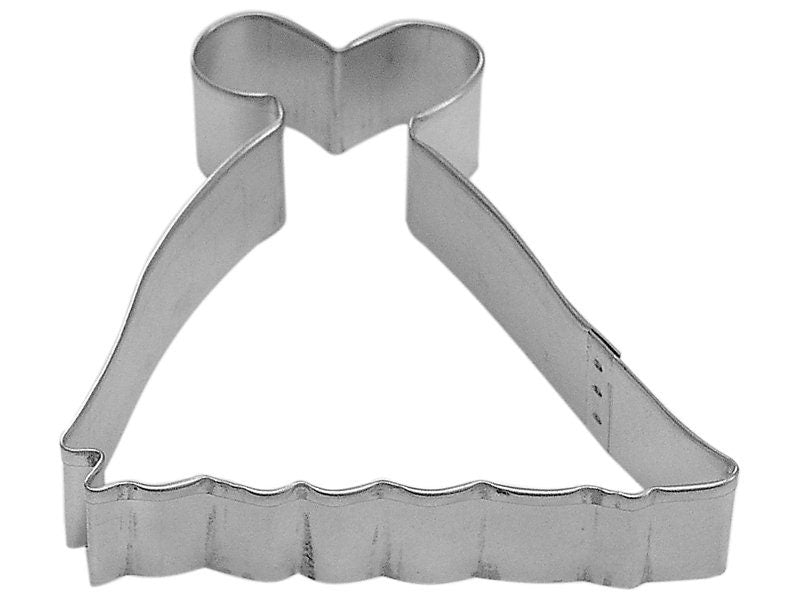 PRINCESS GOWN Cookie Cutter Metal 4 Inches - Dress Princess Ball Dancing Stencil Fondant