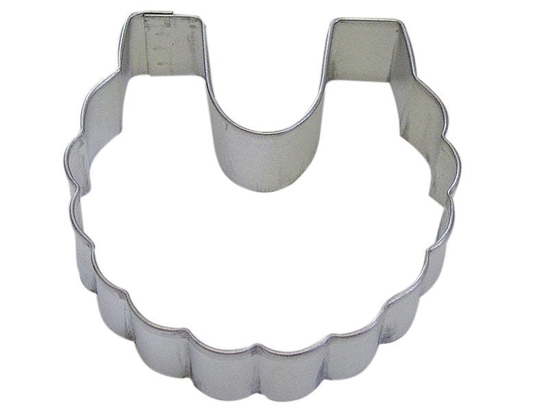 BABY BIB Cookie Cutter Metal 4 Inches - Food Baby Infant Pacifier Stencil Fondant